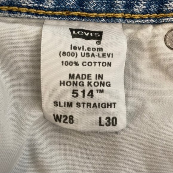 LEVIS 514 Slim Straight Jeans, "Boyfriend" jeans - Picture 4 of 5
